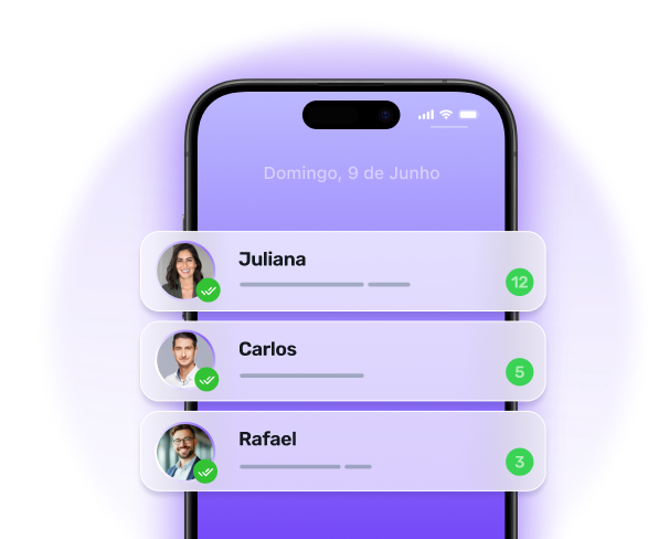 Rotik AI agents handling WhatsApp conversations on the Huggy platform