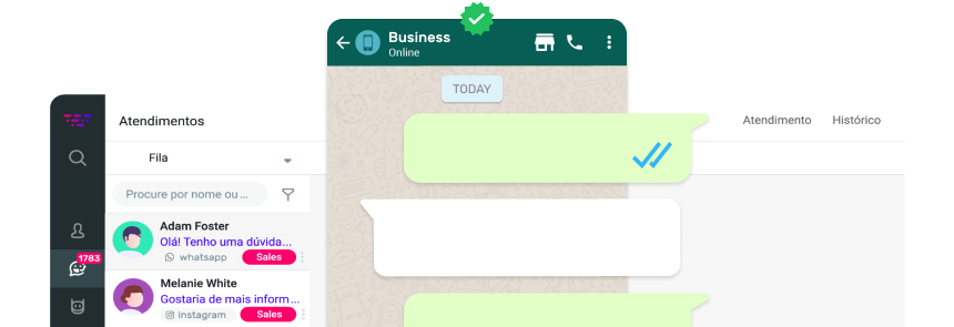 Talk to our WhatsApp for Business specialists and learn all the advantages of integrating your number with Huggy Talk to our WhatsApp for Business specialists and learn all the advantages of integrating your number with Huggy